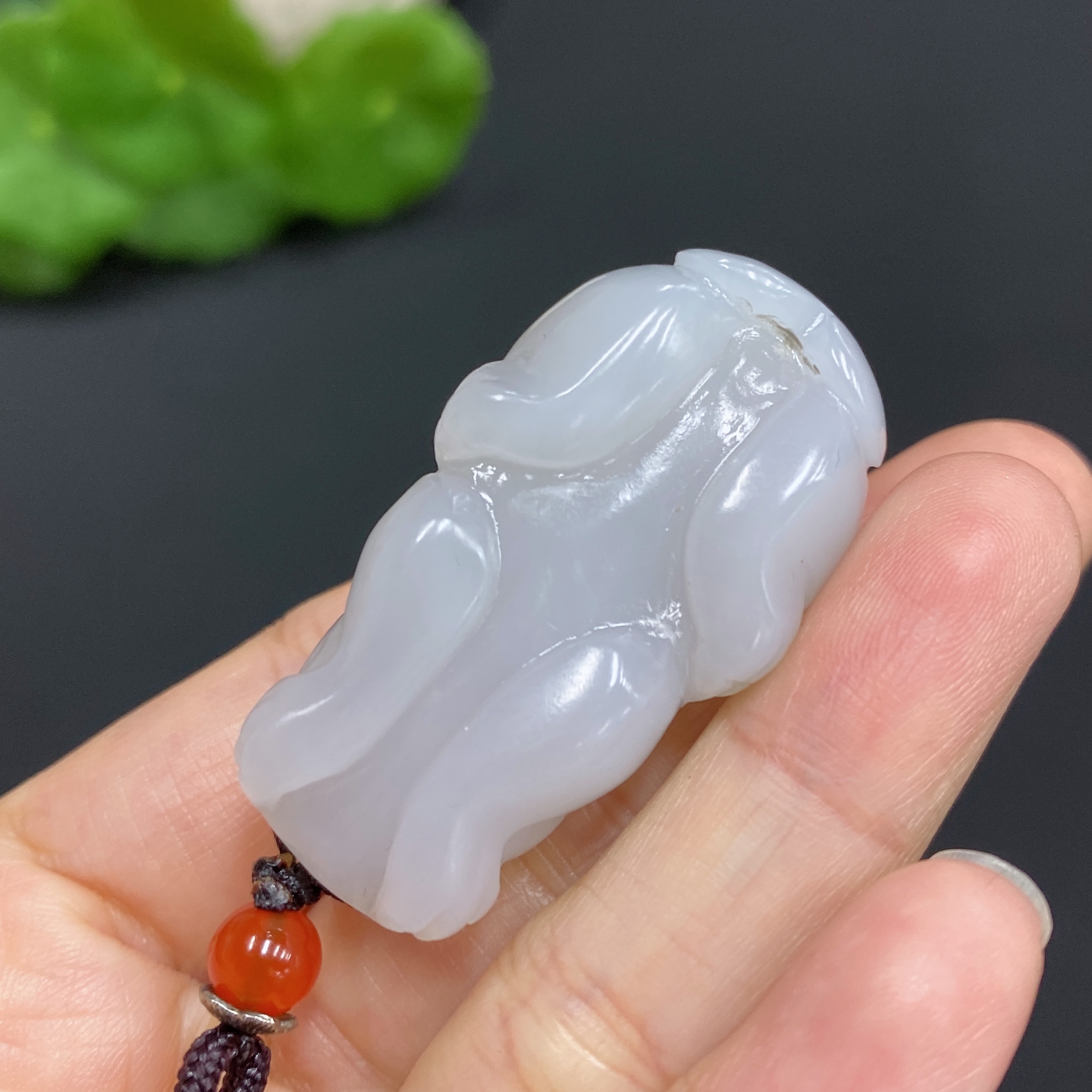 H29406229 Hetian Jade Pendant Pi Xiu Total Weight (with rope) 29.5g