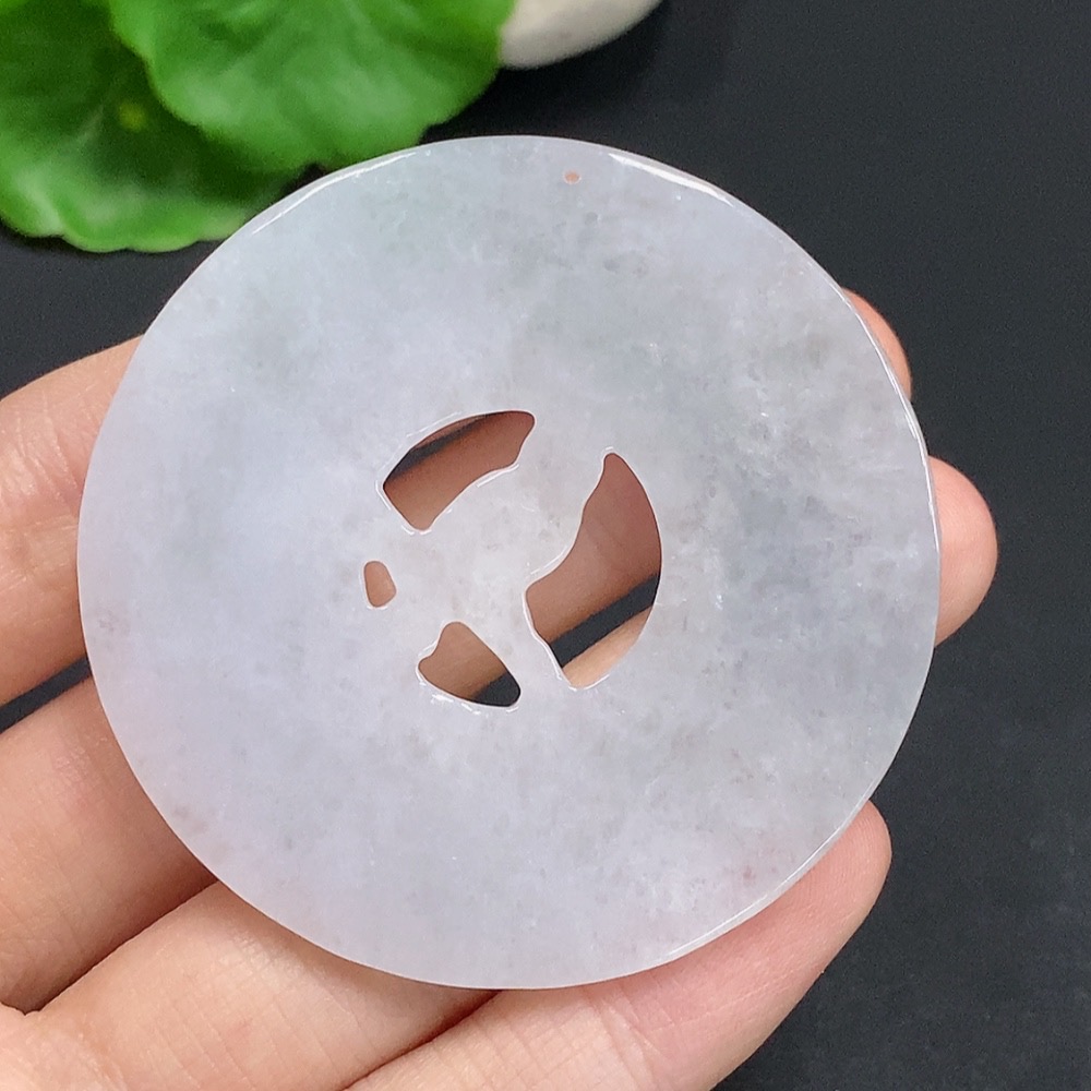 F32724187 JadeiteMagpie on Plum Branch Pendant