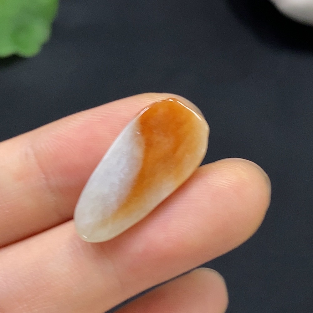 F28267756 Jadeite Leaf Pendant Total Weight Approx. 1.93g Color Origin Undetermined