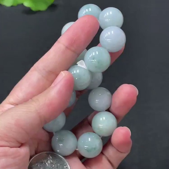 F22545744 Jadeite Bracelet Approx.14.8mm Total Weight 77.782g