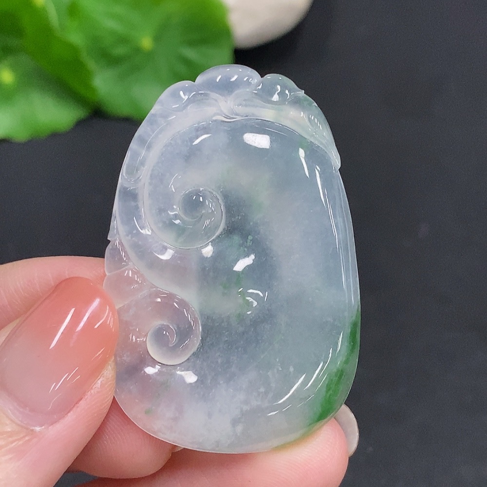 F34003280 Jadeite Ruyi Pendant Total Weight Approx.14g