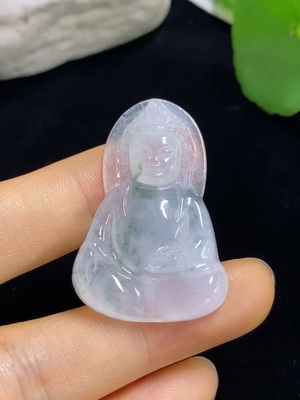 F46564266 翡翠挂件     宝宝观音       货品总重约7.3g