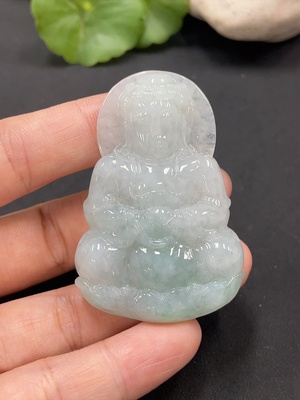 F16735030 Jadeite Guanyin Pendant, Total Weight 28.267g