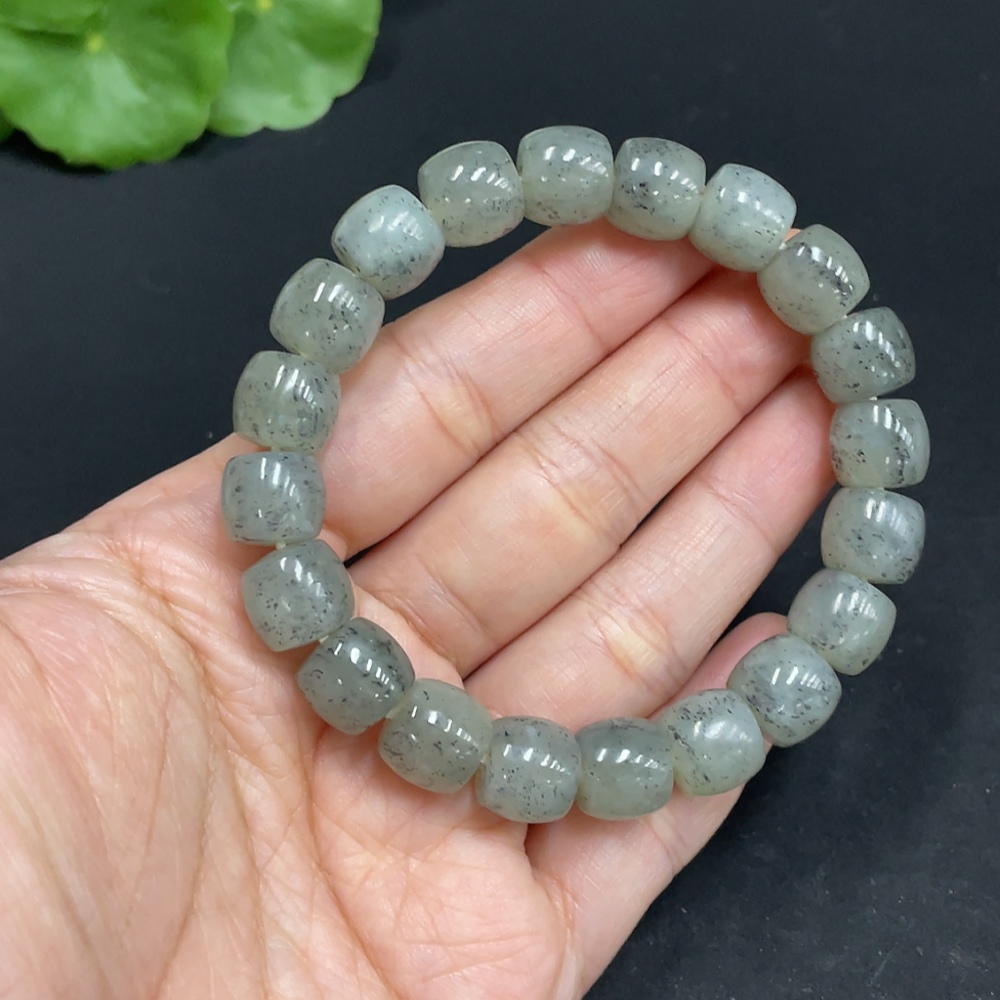 H35103131 Hetian Jade Bracelet, Approx. 9.9mm, Total Weight Approx. 35.2g