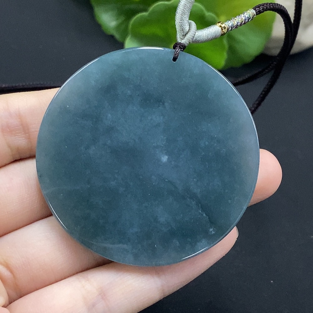 F35114615 Jadeite Landscape Pendant Total Weight Approx. 32.22g