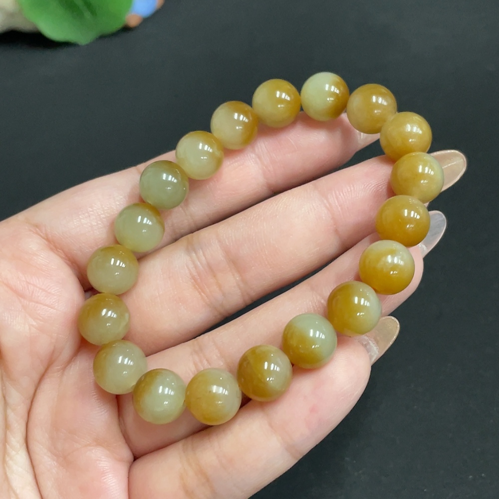 H32737468 Hetian Jade Bracelet, Approx. 9.8mm, Total Weight Approx. 28.8g