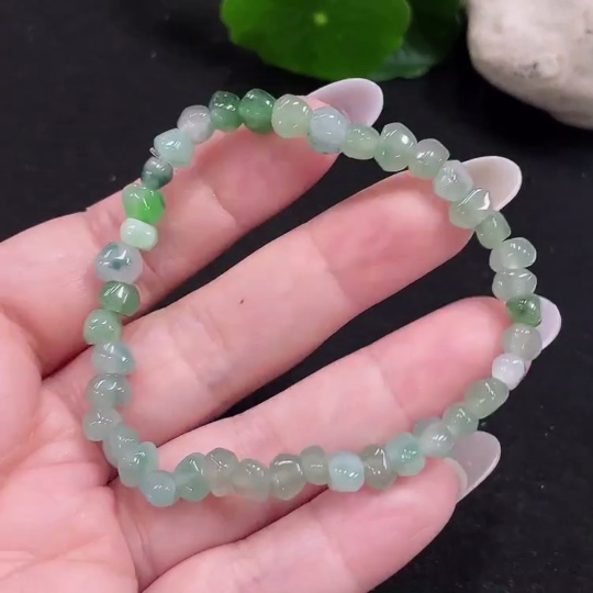 F33916518 Jadeite Bracelet Total Weight About 9.4g