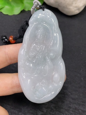 F31612426 JadeitePendant Guanyin with Cord Total Weight Approx. 25.16g