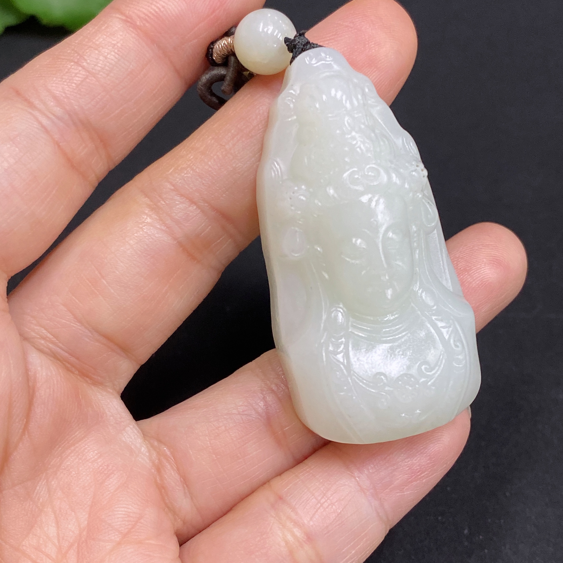 H34970984 Hetian Jade Pendant Guanyin