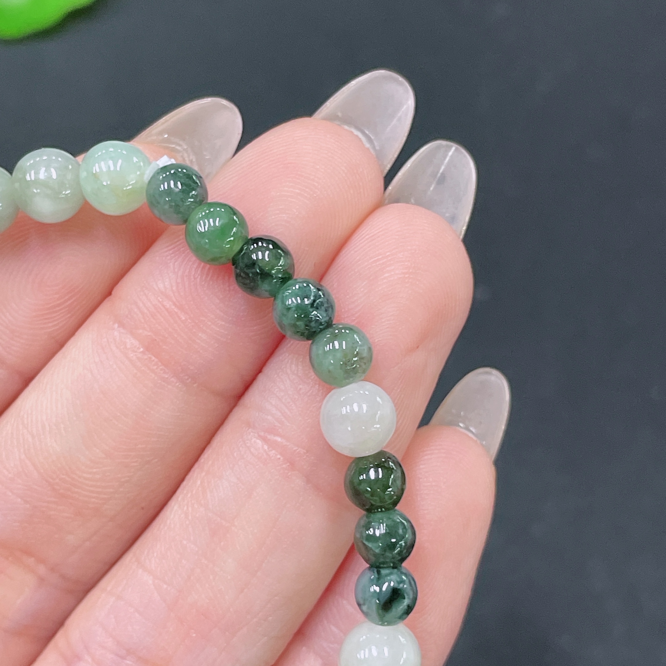 F35105728 Jadeite Bracelet Total Weight Approx. 9.3g Size 6mm