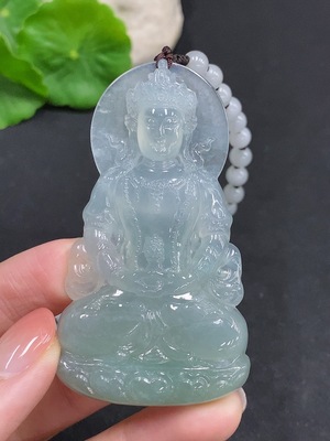 F34968972 Jadeite Tara Pendant