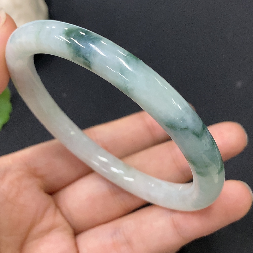 F29357873 Jadeite Round Bangle Size 59.3 Total Weight Approx. 37.55g