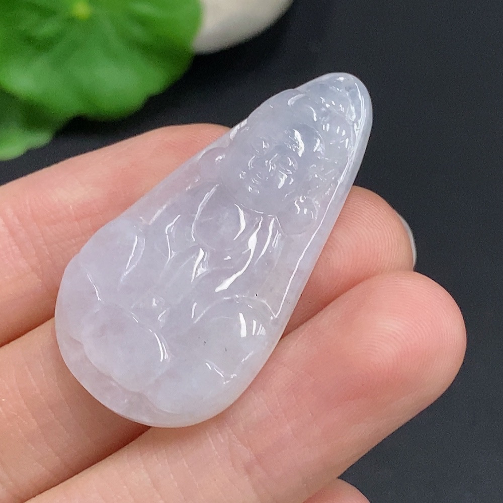 F32724145 Jadeite Guanyin Pendant, Total Weight Approximately 7.2g