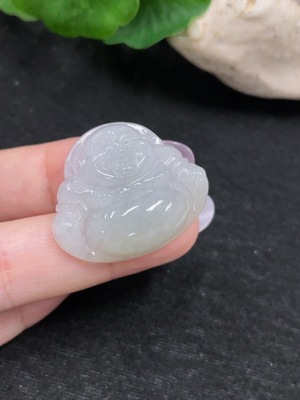 F34965400 Jadeite Buddha Pendant Total Weight Approx. 7.7g