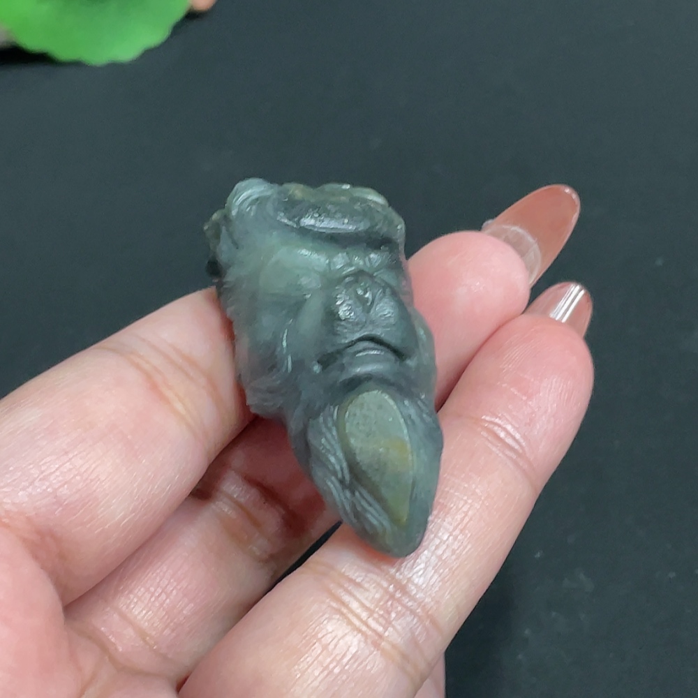 H35100381 Hetian Jade Pendant, Total Weight Approx. 36g, Undetermined Skin Color Origin