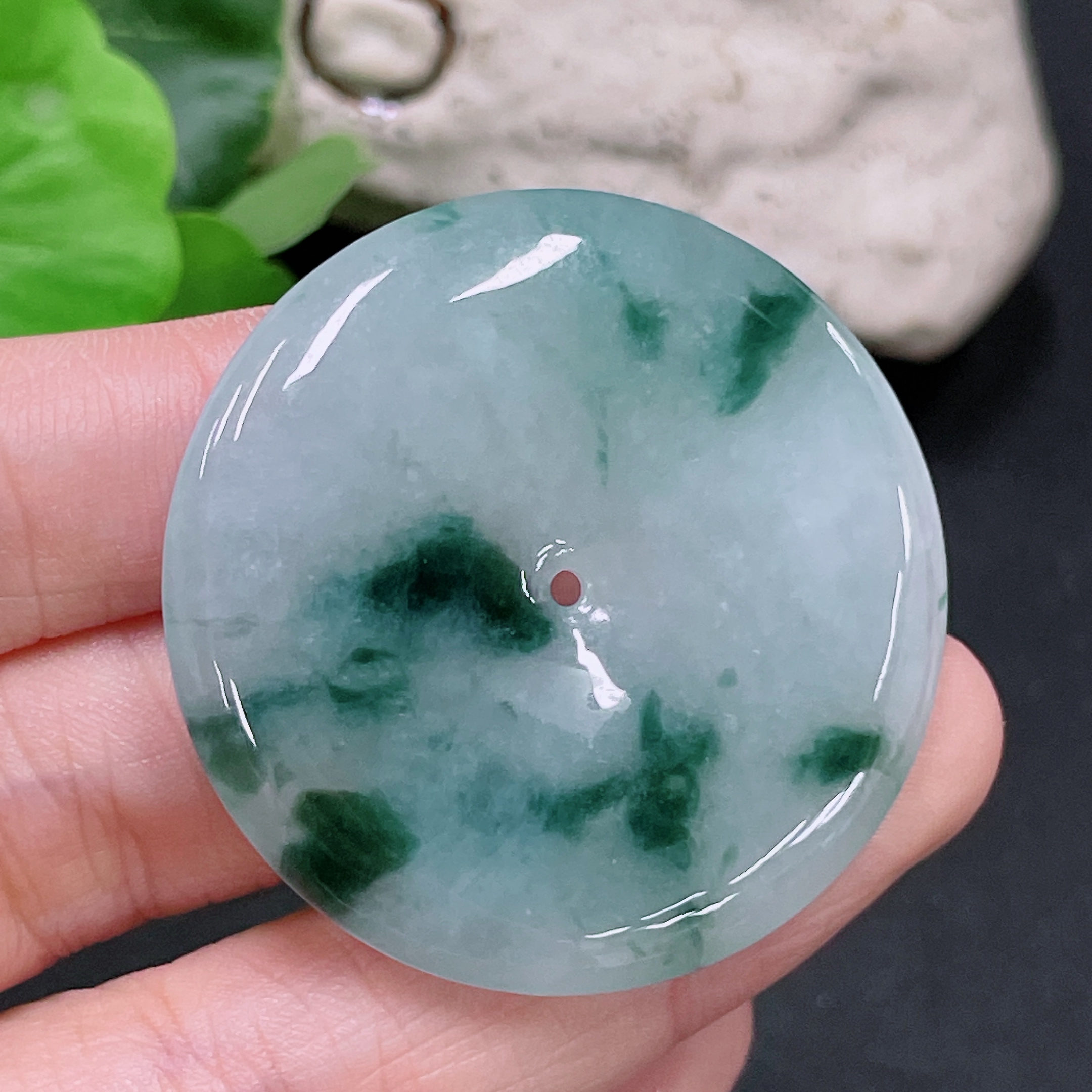 F33920248 Jadeite Safety Buckle Total Weight Approximately 19.6g