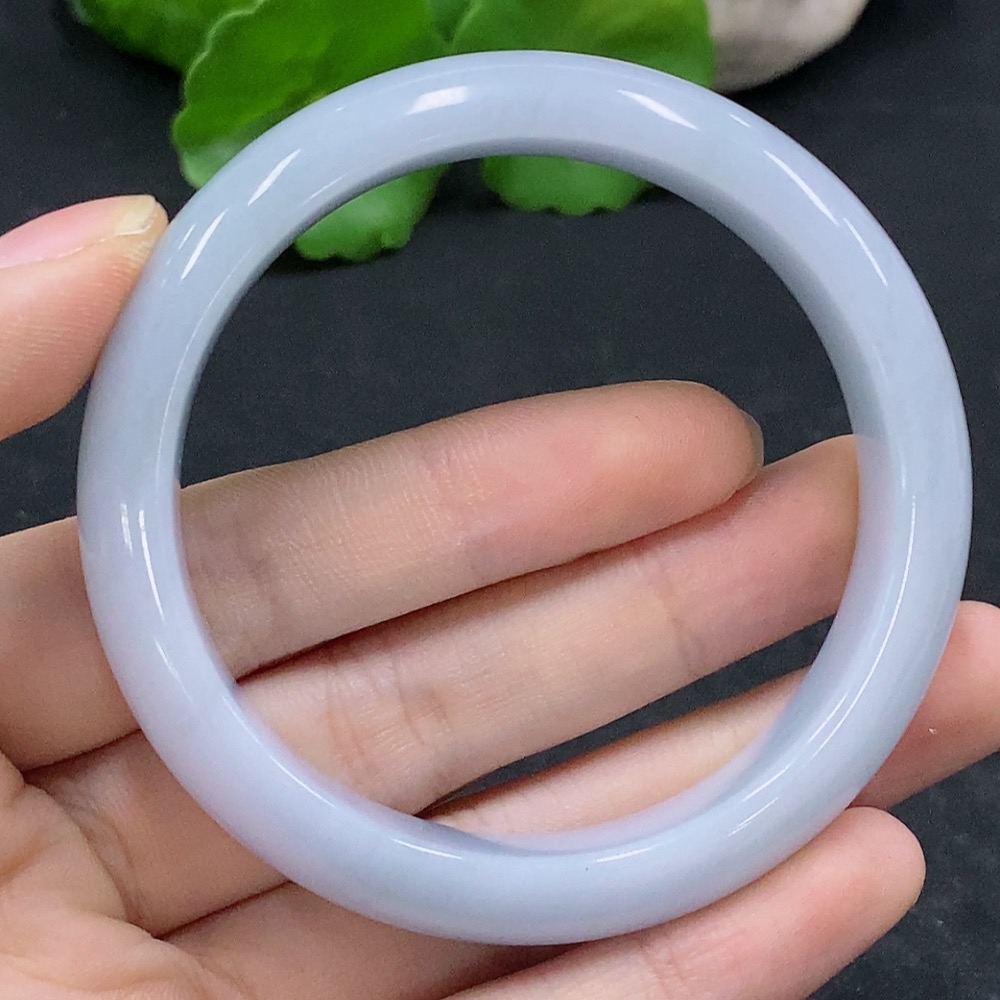 F31683594 Jadeite Round Bangle Size 53.7 Total Weight Approx. 56.84g