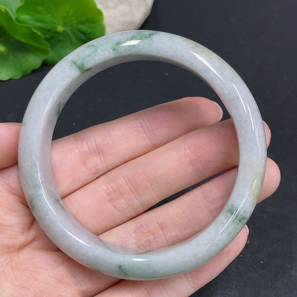 F33933733 Jadeite Round Bangle Size 57.8 Total Weight Approx.56g