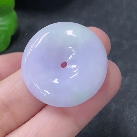 F33888156 Jadeite Pendant Ping An Kou, total weight approx. 9.16g