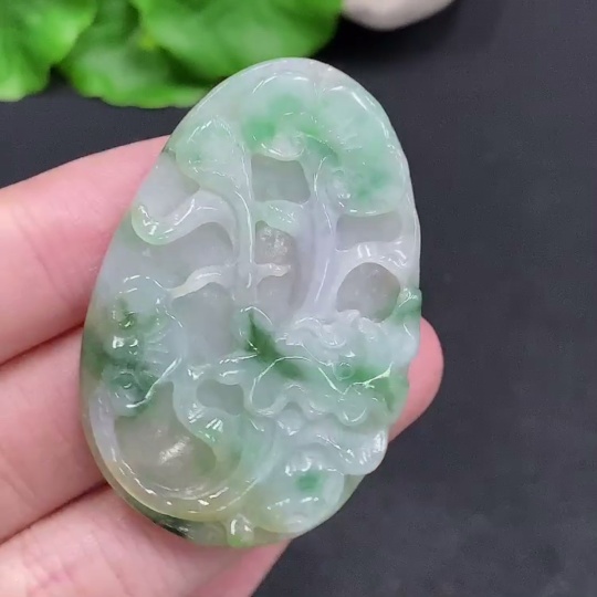 F30490411 JadeiteRuyi Pendant, Total Weight Approx. 15.7g