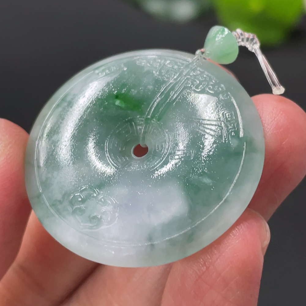 F33909384 Jadeite Unpolished Safety Pendant, Total Weight Approx. 10.1g