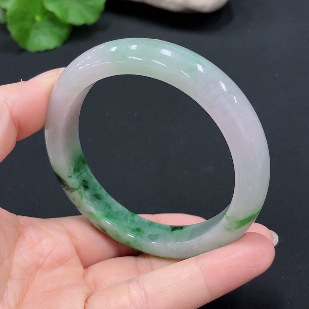 F26984569 Jadeite Round Bangle Size 58.2 Total Weight Approx. 63.17g