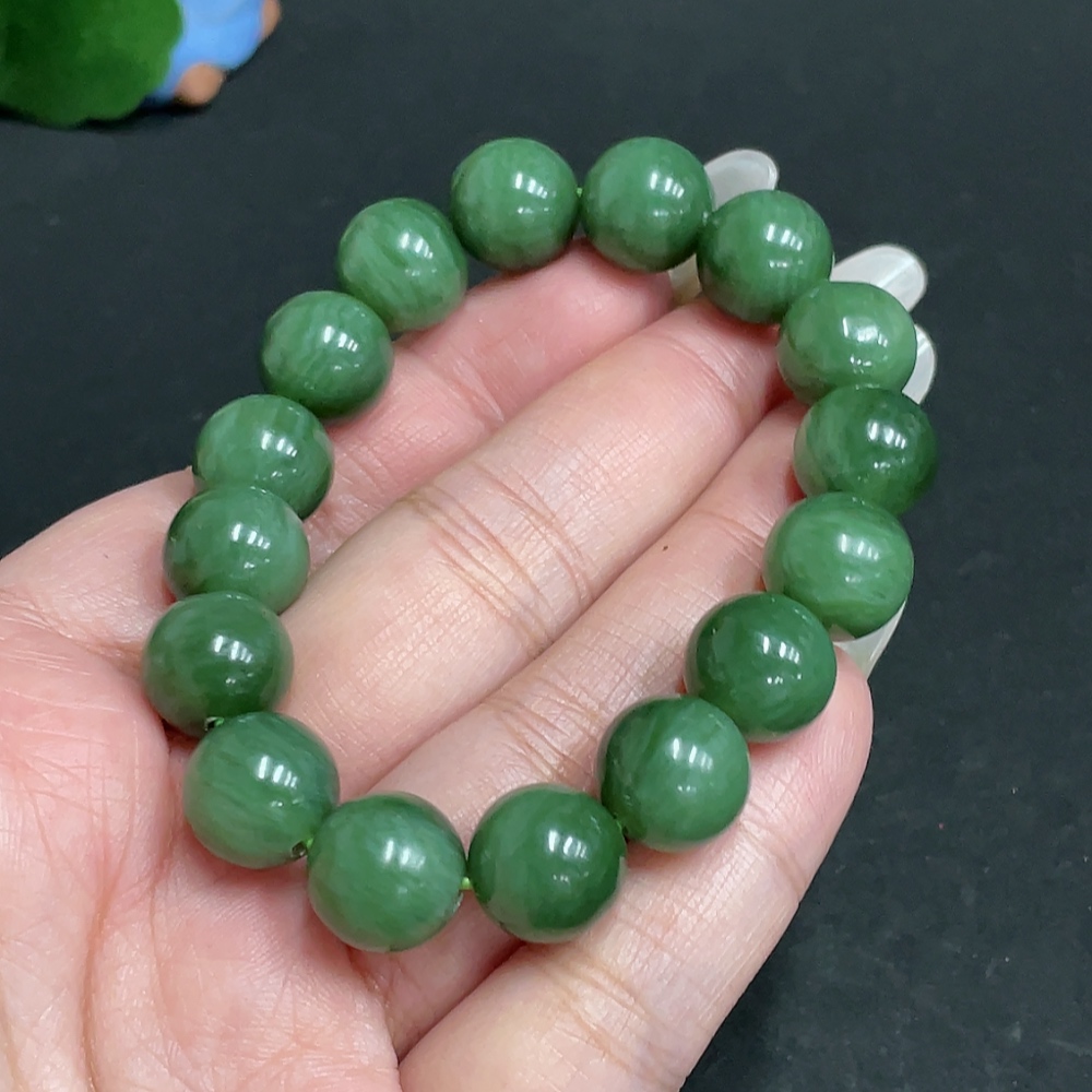 H28272850 Hetian Jade Bracelet, Approx. 11.4mm, Total Weight About 40.3g
