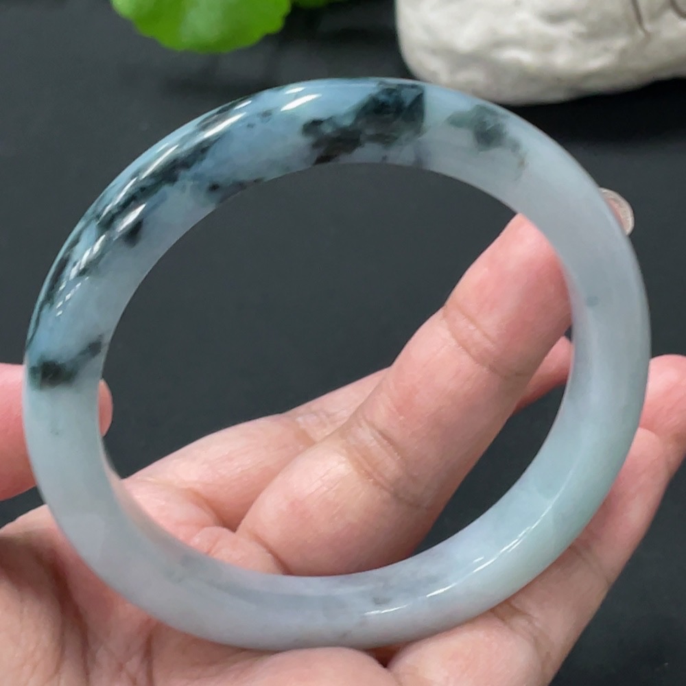 F33874817 Jadeite Circle Bracelet 58mm Diameter Total Weight Approx. 49.66g With Breakage