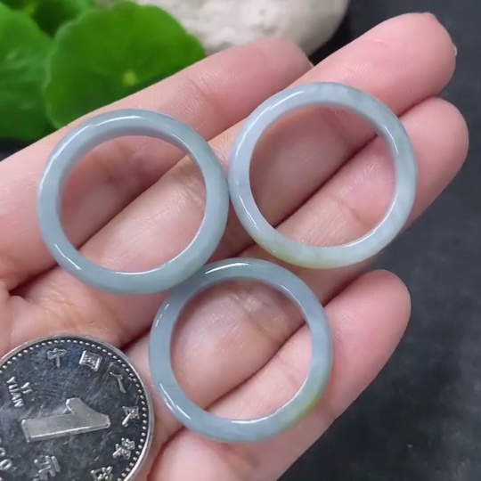 F34976356 Jadeite Ring Set Sell as a Lot