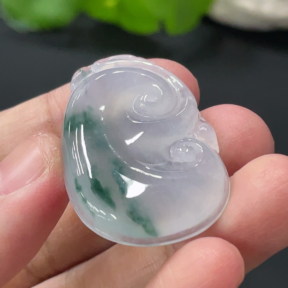 F32721769 Jadeite Ruyi Pendant Total Weight Approx. 8.77g