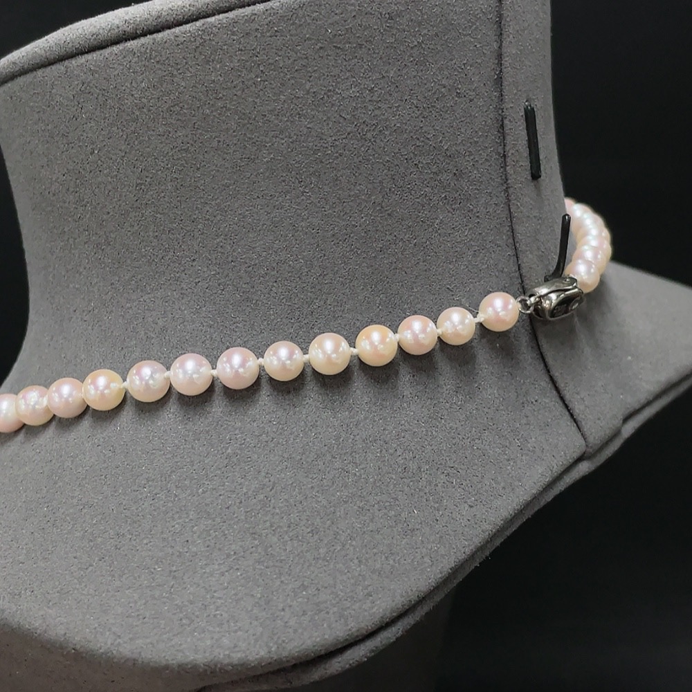 C32784539 Seawater Pearl Necklace Non-Gold Total Weight Approx. 26.75g Ca. 6.5mm