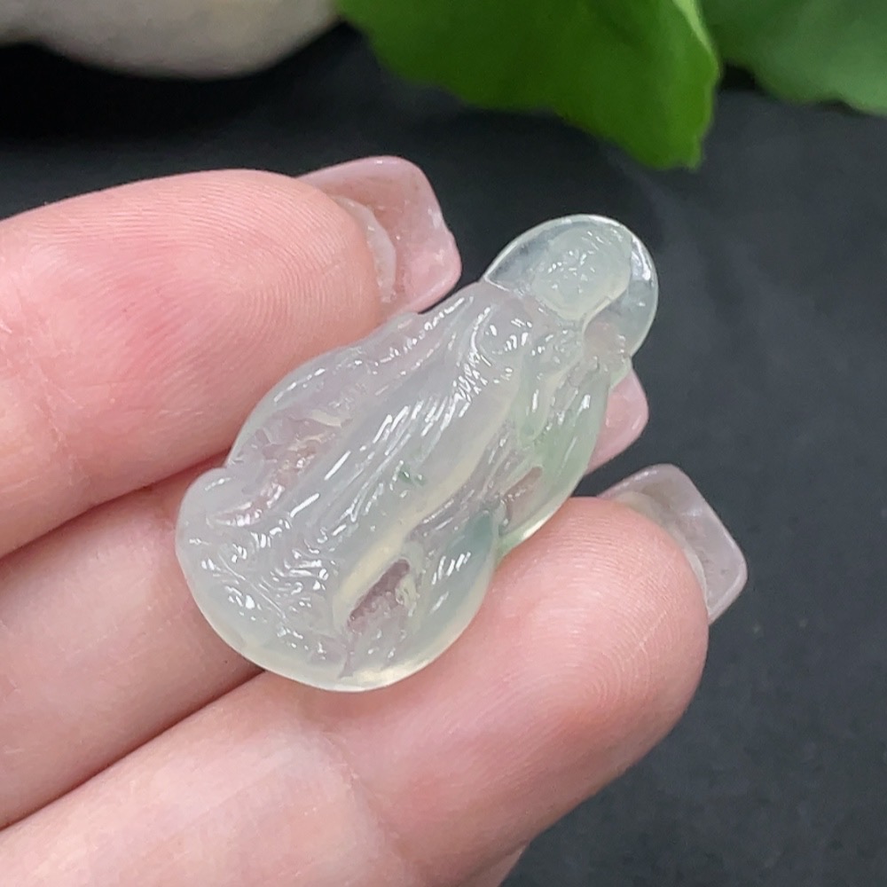 F18971297 Jadeite Buddha Pendant Total Weight 3.365g