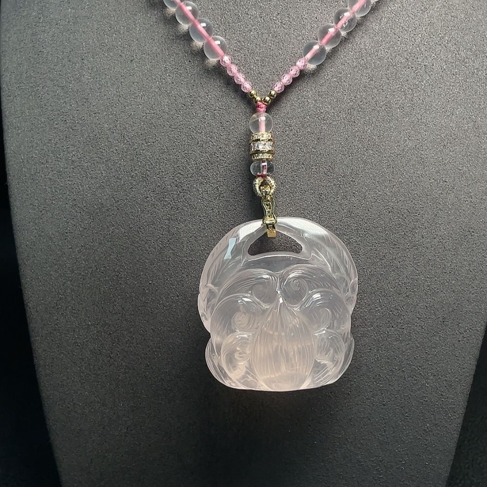 C33852965 Crystal Pendant Non-Gold, Consider Non-Natural Accent Stones, Total Weight Approx. 97.58g, Including Chain