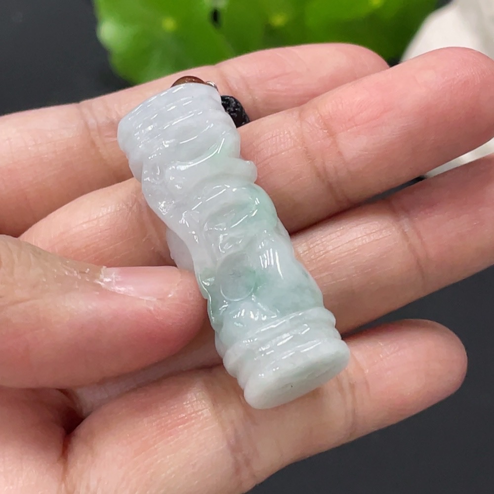 F30556823 Jadeite Pendant Total Weight Approx. 17.49g With Non-Grade A Beads
