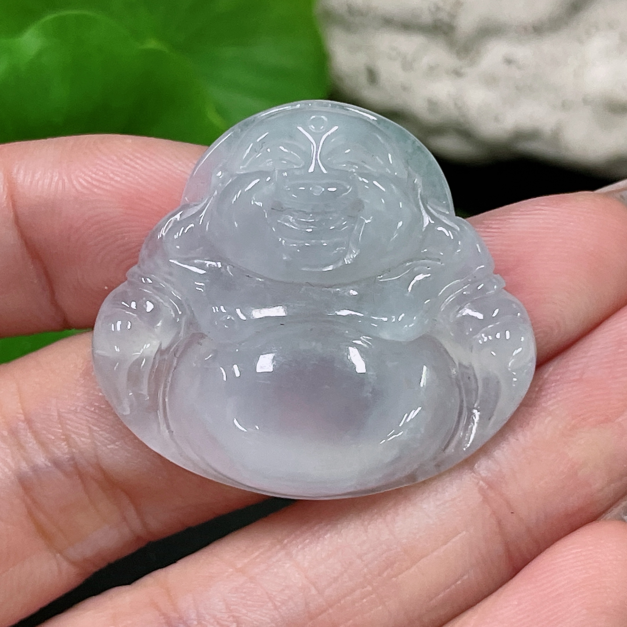 F34984527 Jadeite Pendant Buddha Total Weight Approx. 8.7g