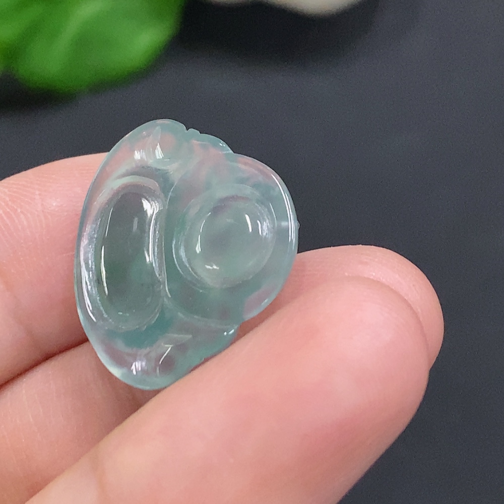 F34962700 Jadeite Buddha Pendant Total Weight Approx. 2.4g