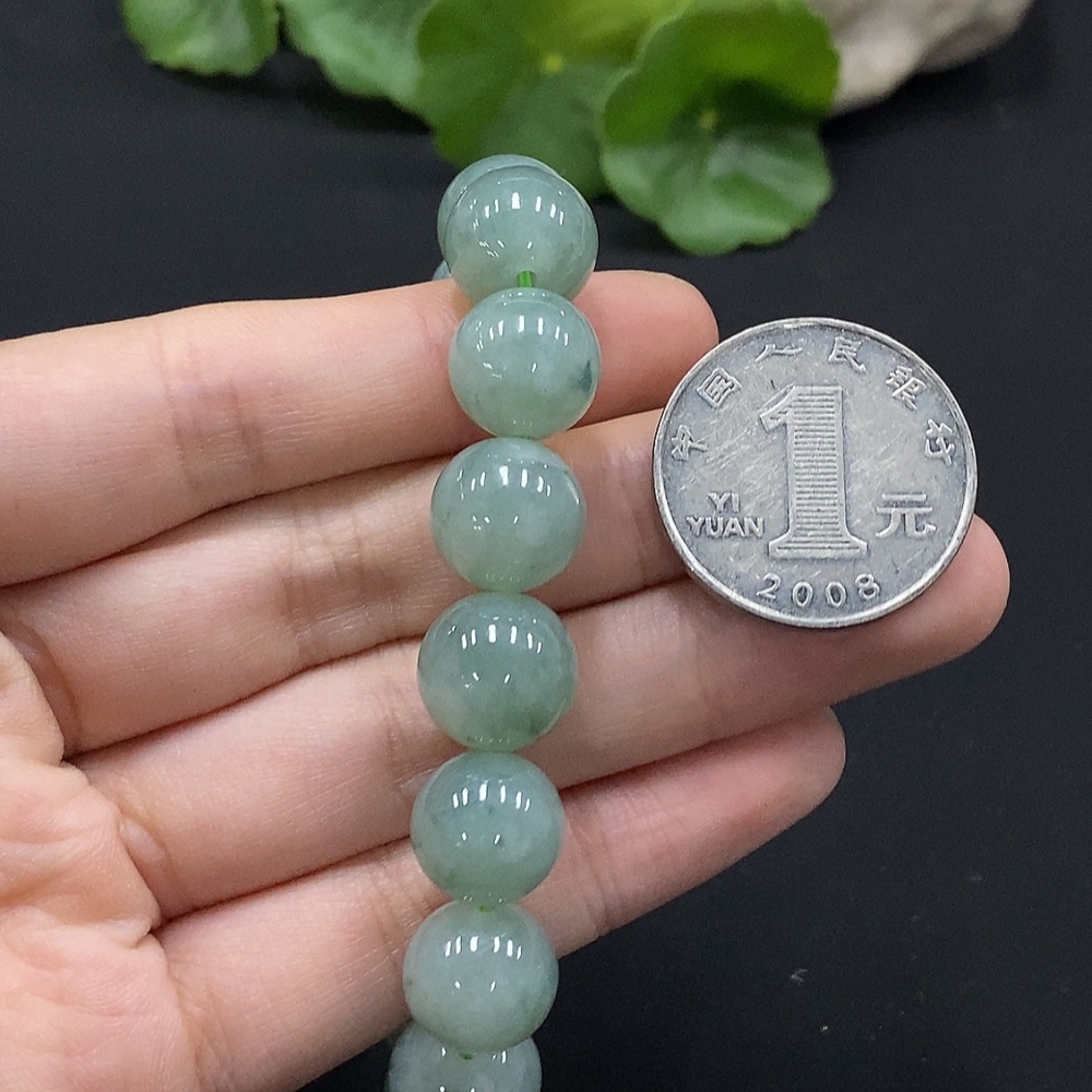 F35090976 Jadeite Bracelet Size 12mm Approx. Total Weight about 46.58g