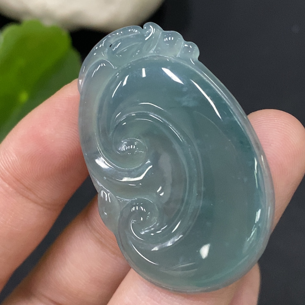 F28249373 Jadeite Pendant Total Weight Approx.8.54g Ruyi