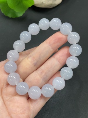 F22451689 Jadeite Bead Necklace Approx. 11.8mm Total Weight 49.441g