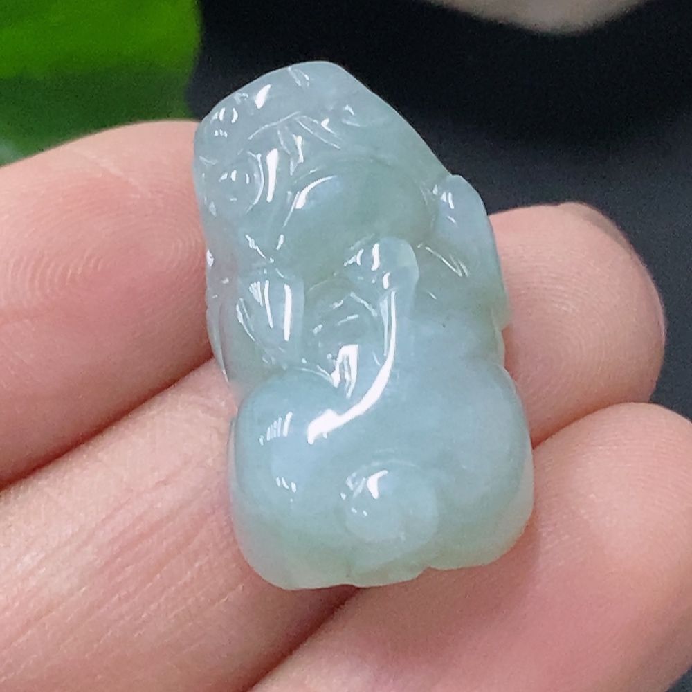F35116285 Jadeite Pendant Pixiu Total Weight Approx. 6.54g