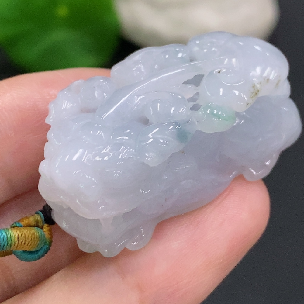 F33882651 Jadeite Pixiu Pendant Total Weight Including Rope Approx. 25g