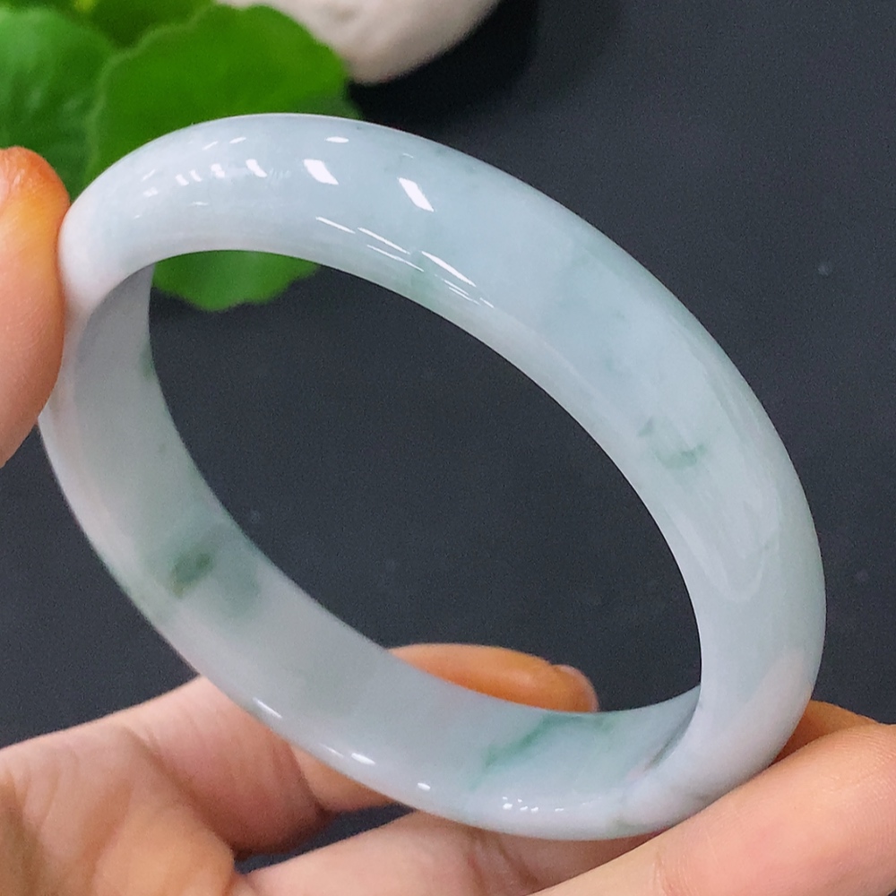 F30441891 Jadeite Round Bangle Size 55.6mm Total Weight Approx. 45g