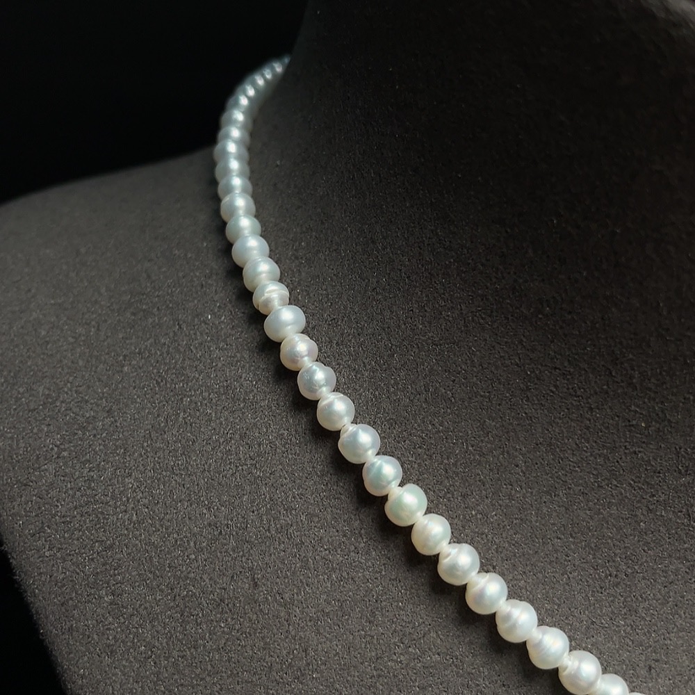 C28180218 Pearl Beaded Necklace Non-Gold Setting Approx. 4.4mm Total Weight About 10.57g