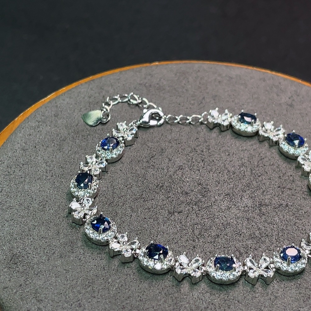 C34990463 Sapphire Bracelet Non-Gold Total Weight Approx. 10.34g