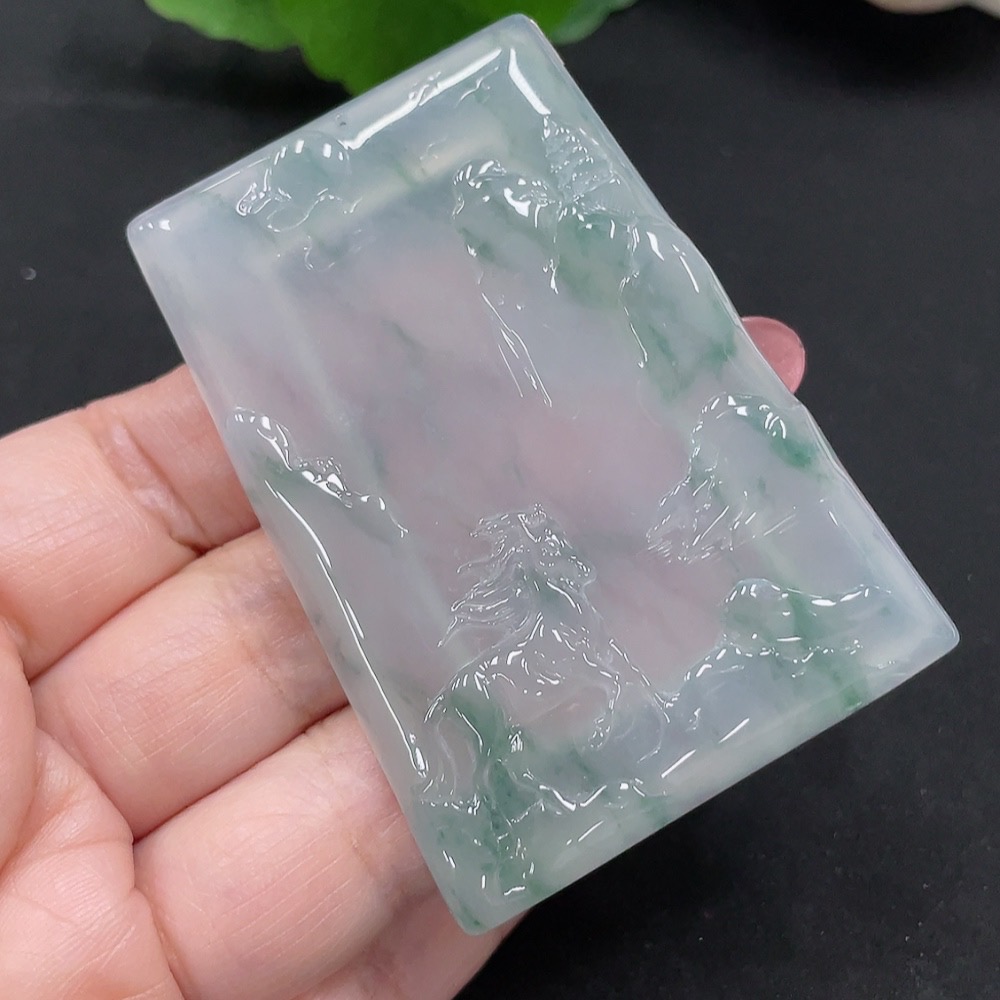 F34982387 Jadeite Success Immediately Pendant