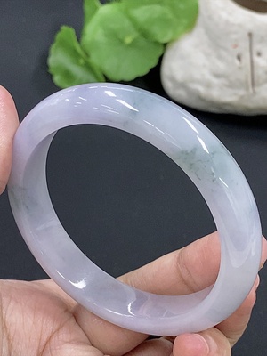 F42973041 翡翠正圈手镯 货品总重约50g 56圈口