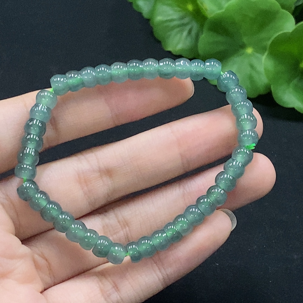 F35133312 Jadeite Beads Total Weight Approx.11.1g Size Approx.5.8mm