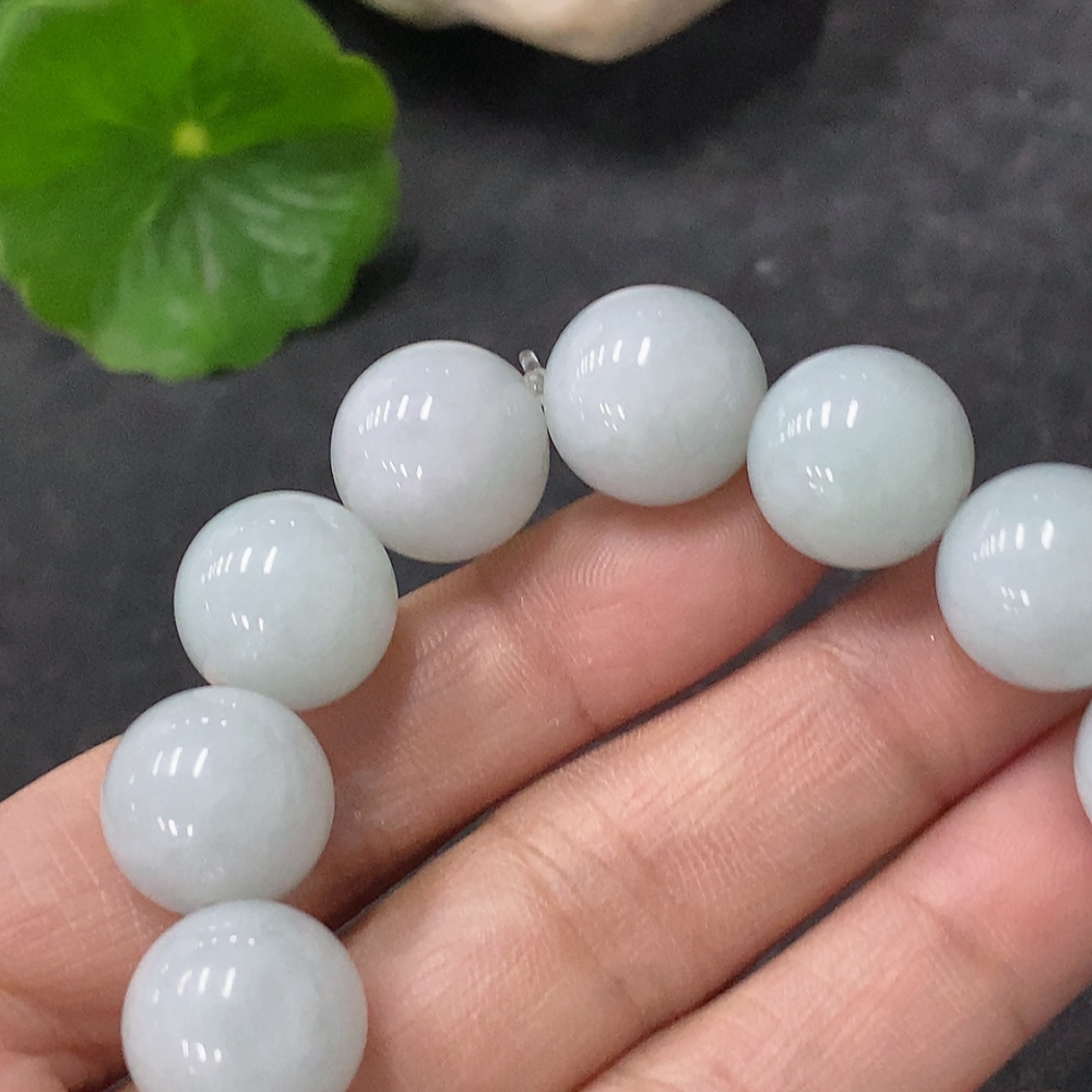 F34075949 Jadeite Bracelet Approx. 12.7mm Total Weight Approx. 57.1g