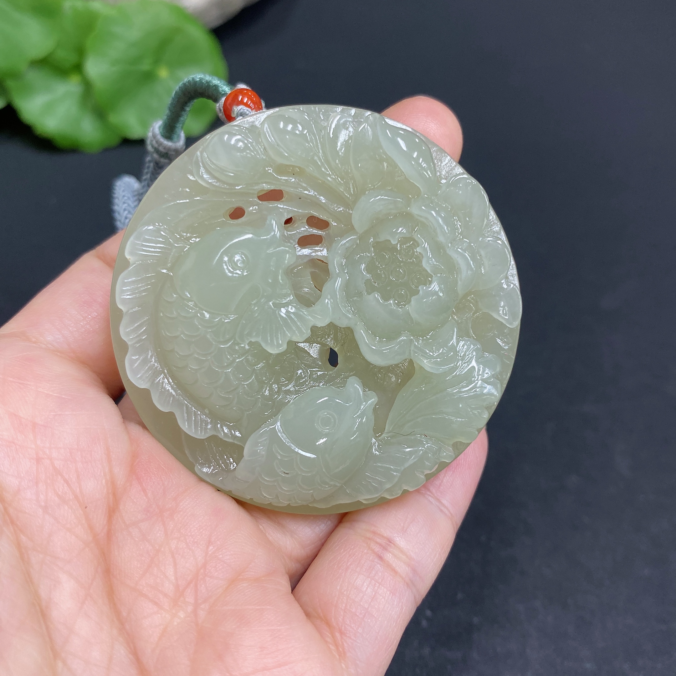 H33878869 Hetian Jade Pendant - Abundant Year After Year