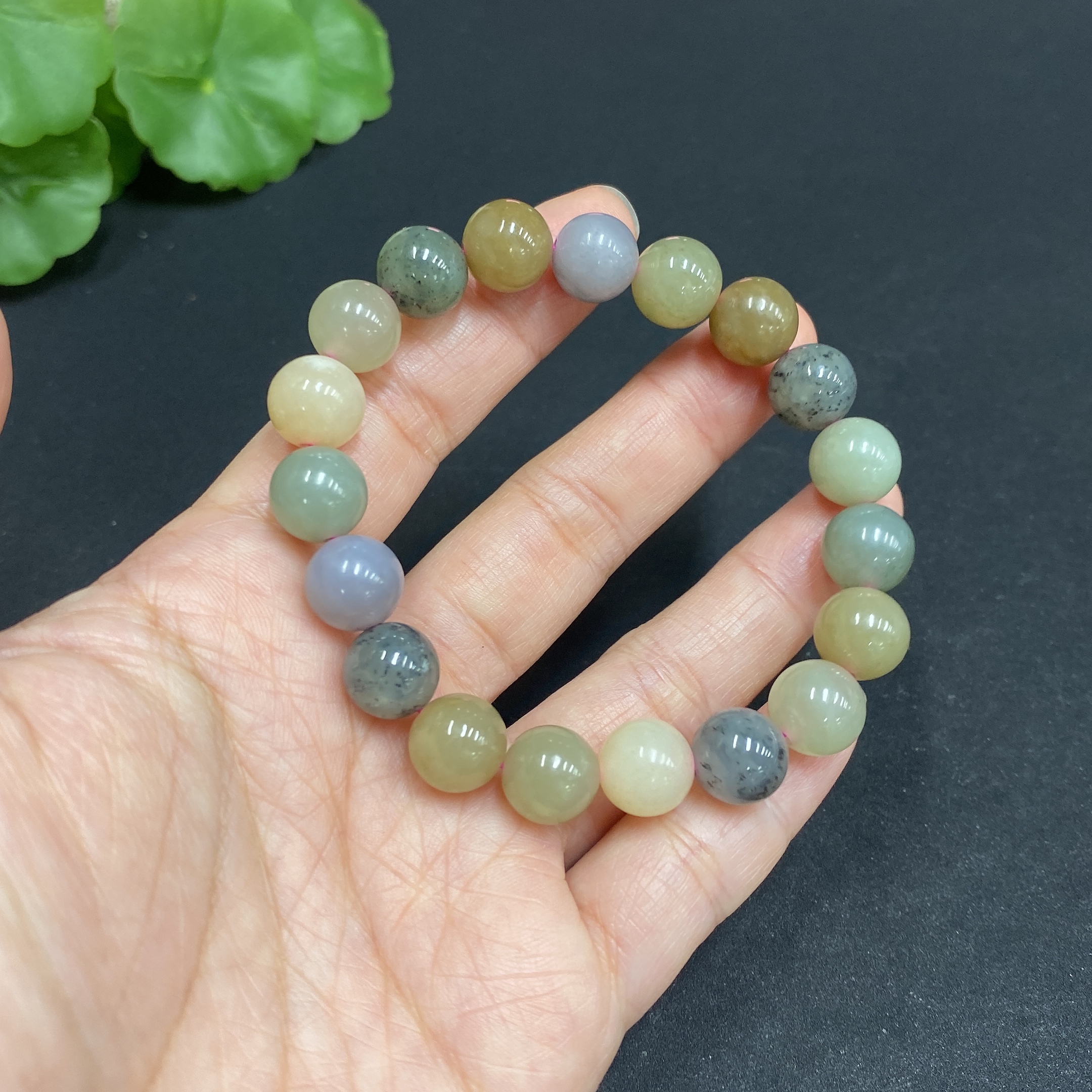 H34036701 Hetian Jade Bracelet, Approx. 9.8mm, Total Weight Approx. 28.1g